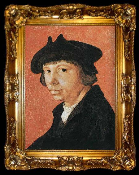 framed  Lucas van Leyden Self portrait, ta009-2